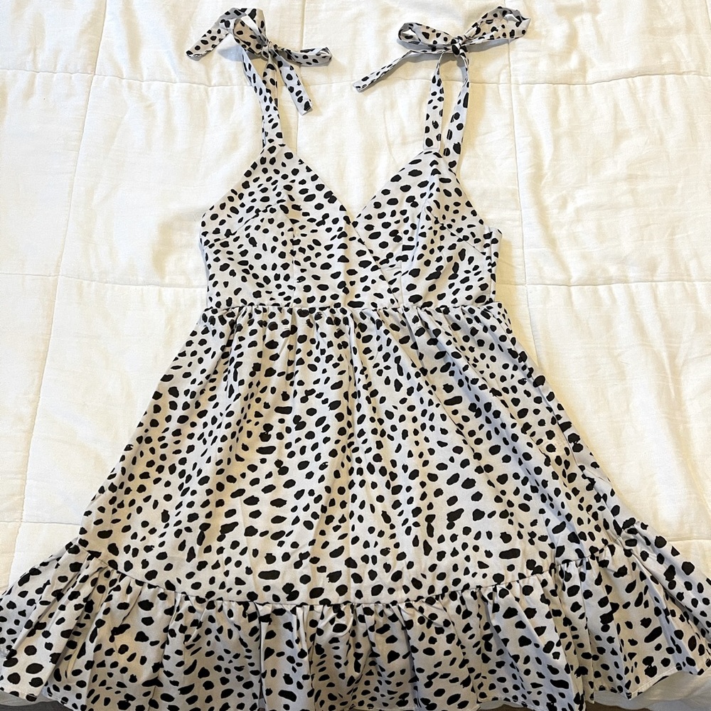 SHEIN Polka dot sheer dress